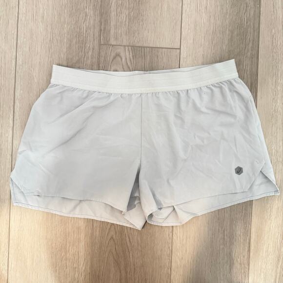 ASICS Womens Running Activewear Shorts Solid Mid Grey Heather Size Large - Picture 2 of 9